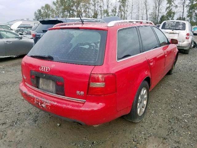 WAUDA34B5XN109320 - 1999 AUDI A6 AVANT Q RED photo 4