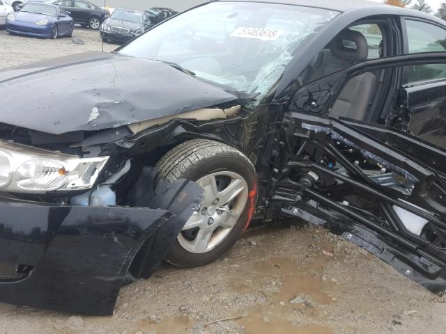 1G8AJ55F37Z203394 - 2007 SATURN ION LEVEL BLACK photo 9