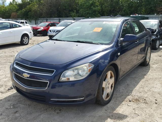 1G1ZJ577384237941 - 2008 CHEVROLET MALIBU 2LT BLUE photo 2