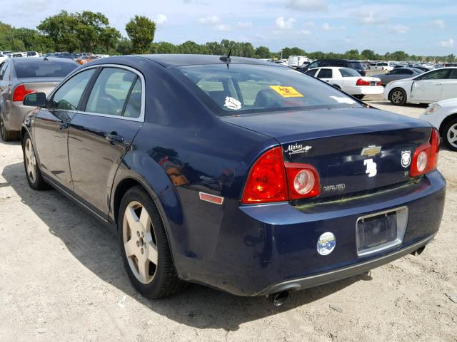 1G1ZJ577384237941 - 2008 CHEVROLET MALIBU 2LT BLUE photo 3