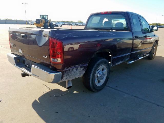 3D7KA28C04G140489 - 2004 DODGE RAM 2500 S Մանուշակագույն լուսանկար 4