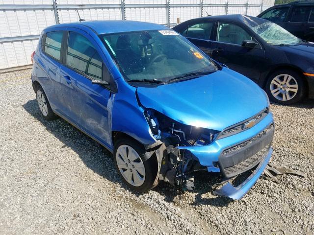 KL8CB6SAXJC477348 - 2018 CHEVROLET SPARK LS BLUE photo 1