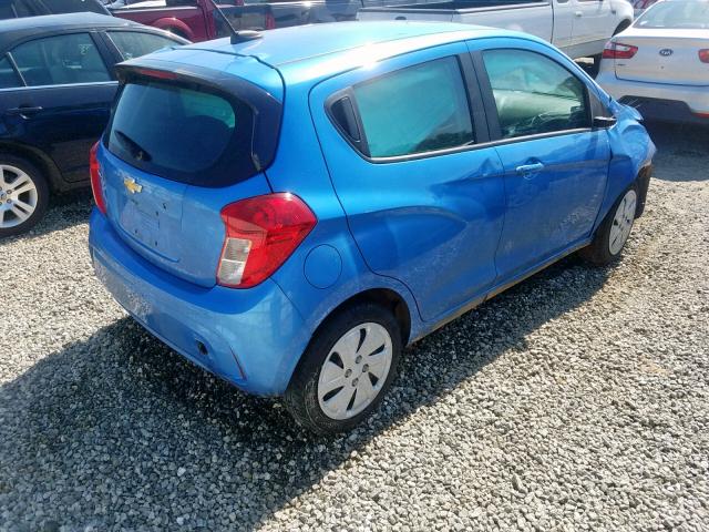 KL8CB6SAXJC477348 - 2018 CHEVROLET SPARK LS BLUE photo 4