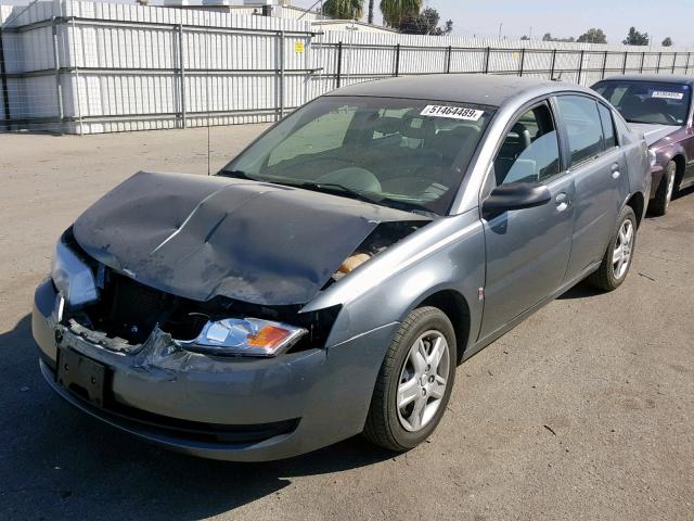 1G8AJ58F07Z194228 - 2007 SATURN ION LEVEL GRAY photo 2