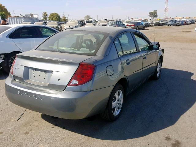 1G8AJ58F07Z194228 - 2007 SATURN ION LEVEL GRAY photo 4