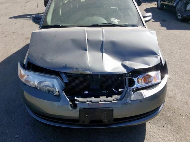 1G8AJ58F07Z194228 - 2007 SATURN ION LEVEL GRAY photo 9