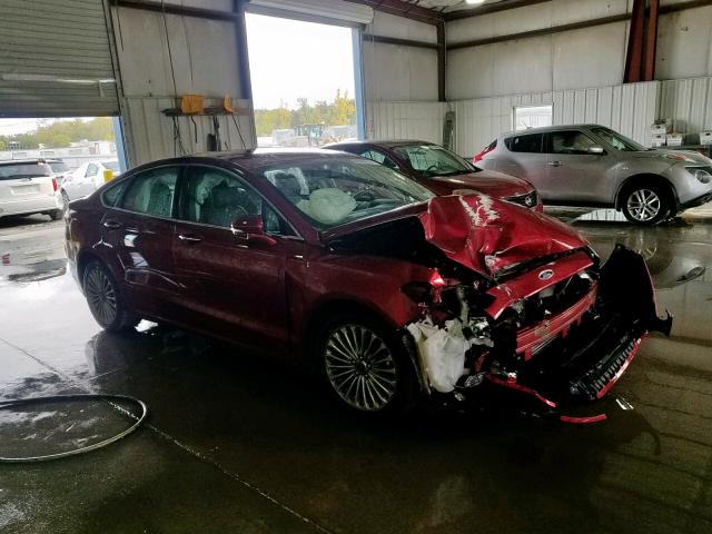 3FA6P0D99ER288340 - 2014 FORD FUSION TIT RED photo 1