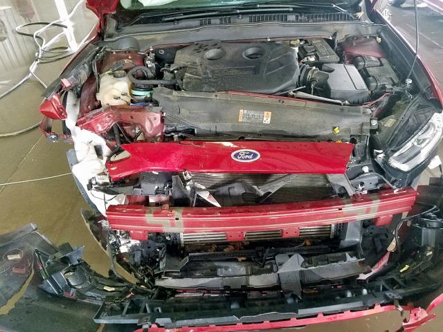 3FA6P0D99ER288340 - 2014 FORD FUSION TIT RED photo 7