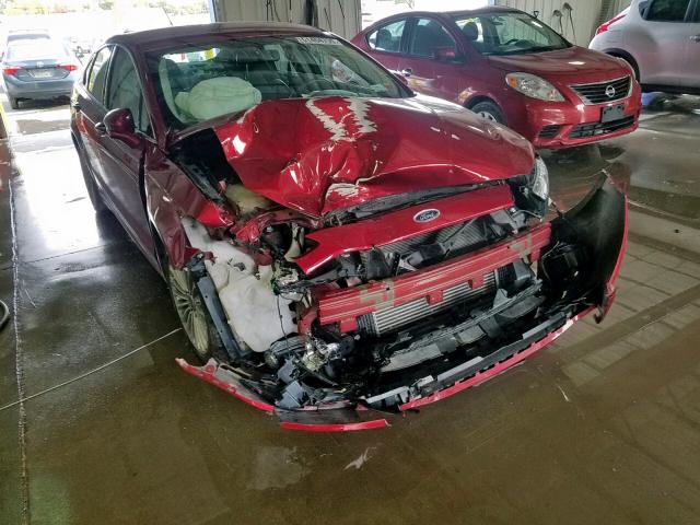 3FA6P0D99ER288340 - 2014 FORD FUSION TIT RED photo 9