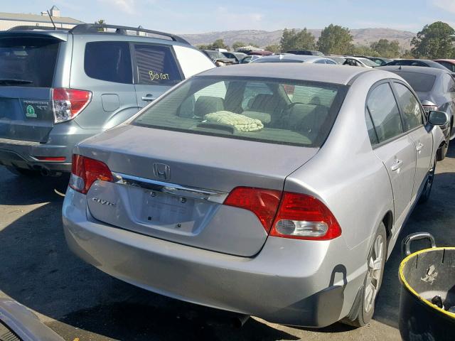 19XFA1F80AE022566 - 2010 HONDA CIVIC EX SILVER photo 4