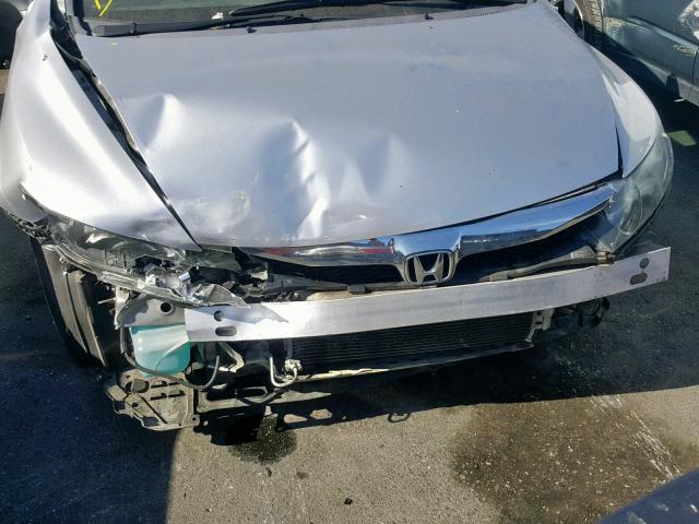 19XFA1F80AE022566 - 2010 HONDA CIVIC EX SILVER photo 9