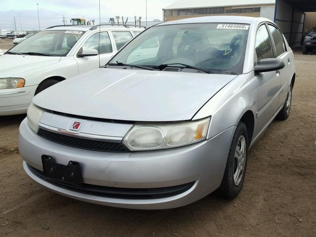 1G8AG52FX4Z222460 - 2004 SATURN ION LEVEL SILVER photo 2
