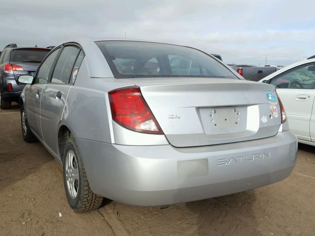 1G8AG52FX4Z222460 - 2004 SATURN ION LEVEL SILVER photo 3