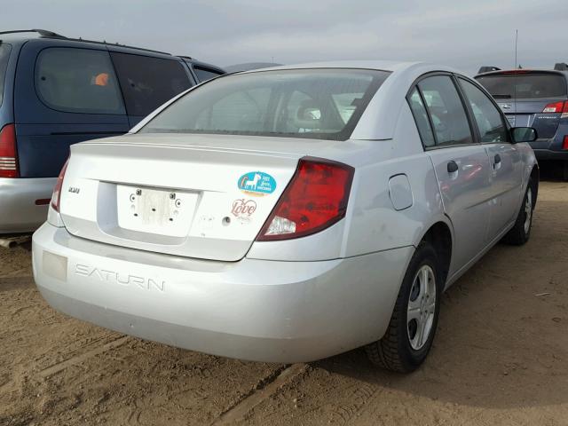 1G8AG52FX4Z222460 - 2004 SATURN ION LEVEL SILVER photo 4