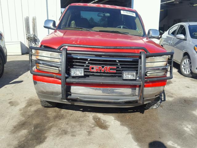 1GTEK19T9YE373376 - 2000 GMC NEW SIERRA RED photo 10