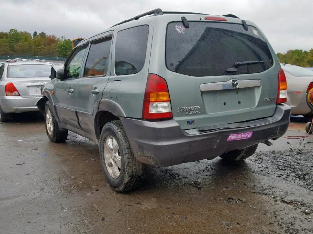 4F2CZ96183KM24316 - 2003 MAZDA TRIBUTE ES მწვანე ფოტო 3