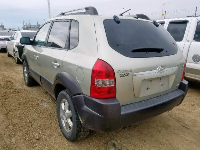 KM8JM72D15U174401 - 2005 HYUNDAI TUCSON GL GOLD photo 3