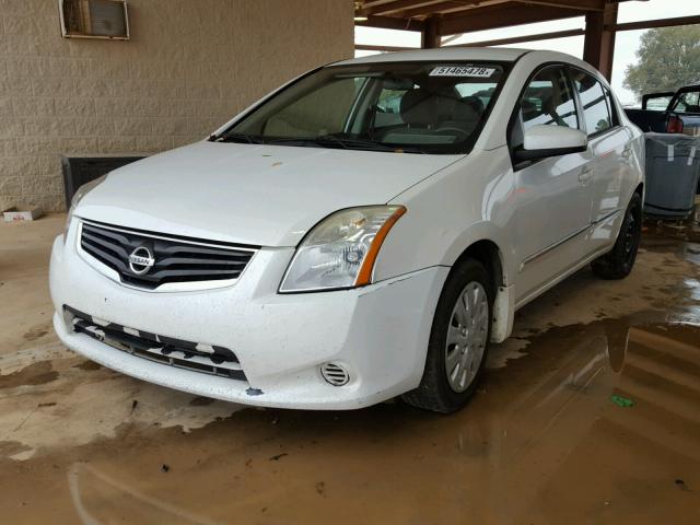 3N1AB6AP2CL741984 - 2012 NISSAN SENTRA 2.0 WHITE photo 2