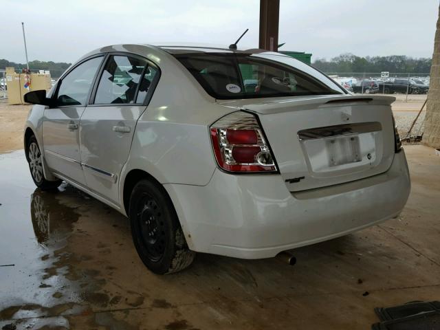 3N1AB6AP2CL741984 - 2012 NISSAN SENTRA 2.0 WHITE photo 3