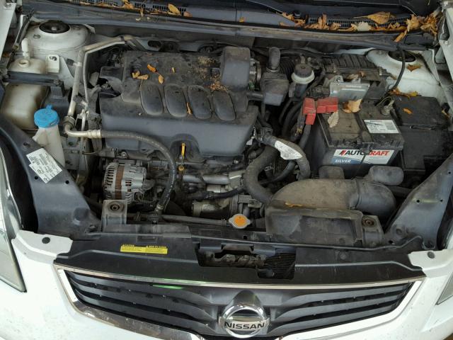 3N1AB6AP2CL741984 - 2012 NISSAN SENTRA 2.0 WHITE photo 7