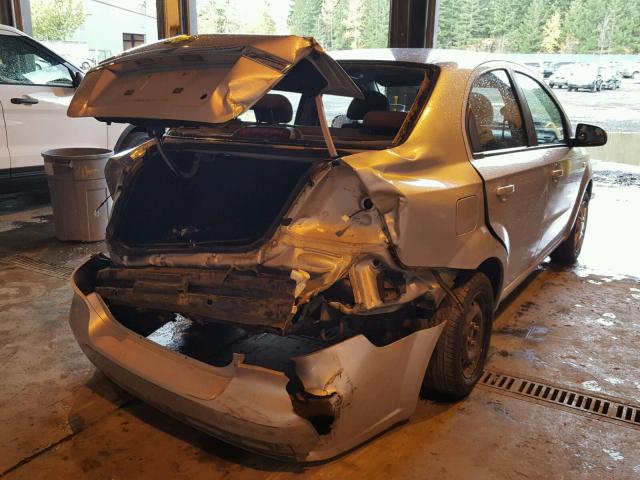KL1TD56618B257573 - 2008 CHEVROLET AVEO BASE Күміс фото 4