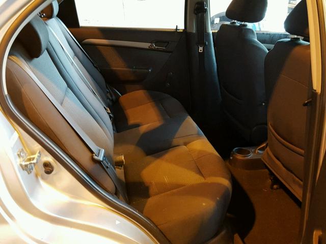 KL1TD56618B257573 - 2008 CHEVROLET AVEO BASE Күміс фото 6