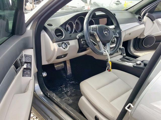 WDDGF4HB0EA950571 - 2014 MERCEDES-BENZ C 250 SILVER photo 9