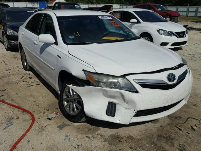 4T1BB3EK1BU128558 - 2011 TOYOTA CAMRY HYBR WHITE photo 1