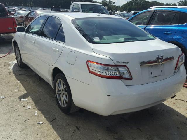 4T1BB3EK1BU128558 - 2011 TOYOTA CAMRY HYBR WHITE photo 3