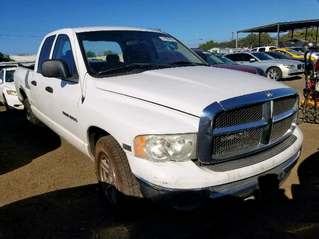 1D7HA18D64J273124 - 2004 DODGE RAM 1500 S WHITE photo 1