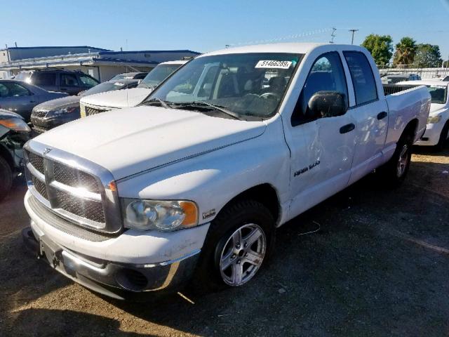 1D7HA18D64J273124 - 2004 DODGE RAM 1500 S WHITE photo 2