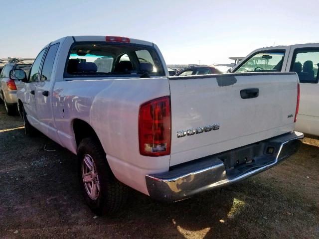 1D7HA18D64J273124 - 2004 DODGE RAM 1500 S WHITE photo 3