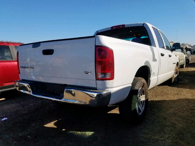 1D7HA18D64J273124 - 2004 DODGE RAM 1500 S WHITE photo 4