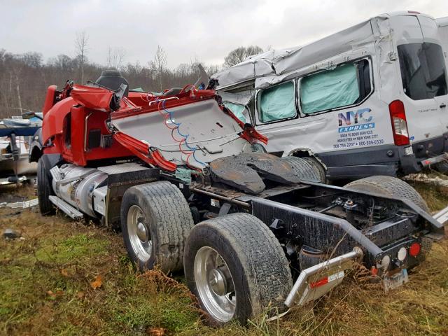 1XKYDP9XXFJ464467 - 2015 KENWORTH CONSTRUCTI RED photo 3