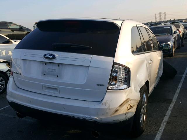 2FMDK3JC5DBE38065 - 2013 FORD EDGE SEL WHITE photo 4