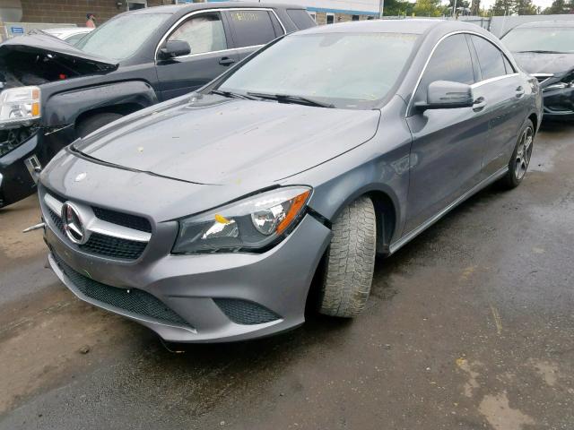 WDDSJ4EB5EN043286 - 2014 MERCEDES-BENZ CLA 250 SILVER photo 2