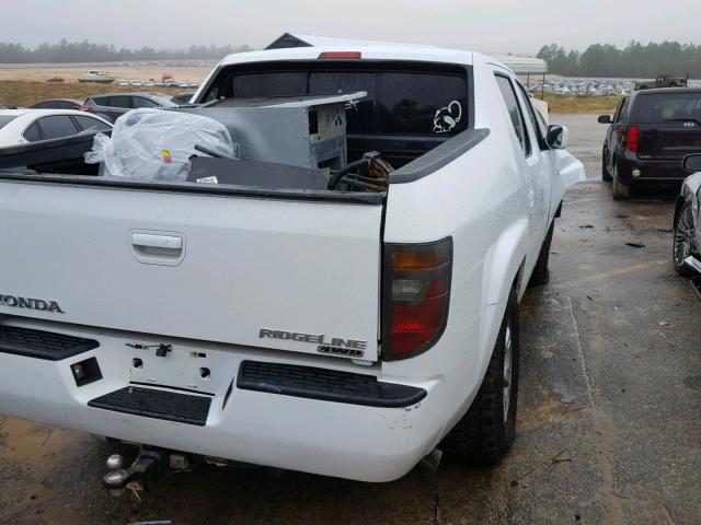 2HJYK16506H553141 - 2006 HONDA RIDGELINE WHITE photo 4