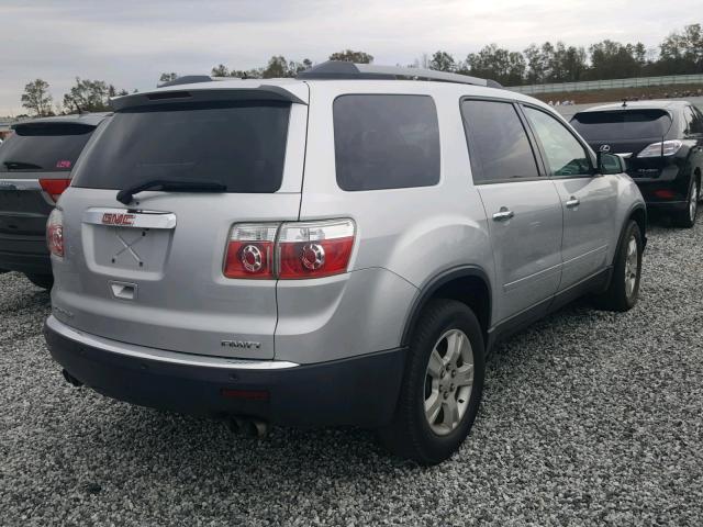 1GKLVLED1AJ162750 - 2010 GMC ACADIA SLE SILVER photo 4