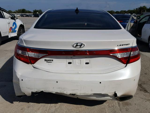 KMHFH4JG8EA389019 - 2014 HYUNDAI AZERA GLS WHITE photo 9