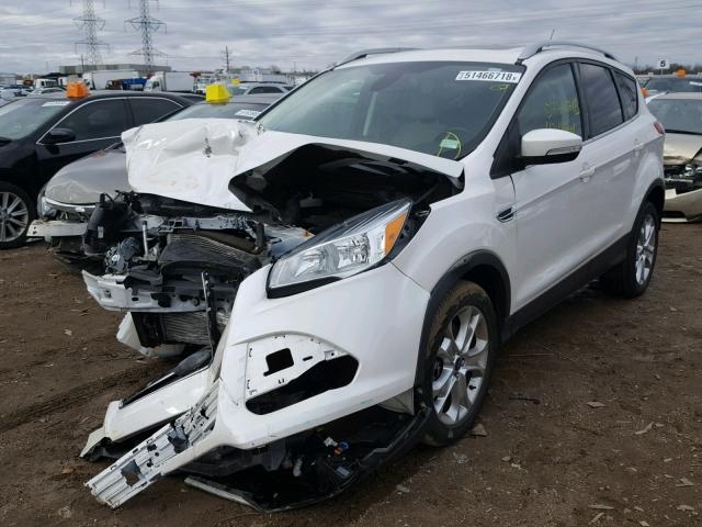 1FMCU9J95EUC28364 - 2014 FORD ESCAPE TIT WHITE photo 2