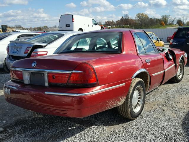 2MEFM75WXYX638787 - 2000 MERCURY GRAND MARQ RED photo 4