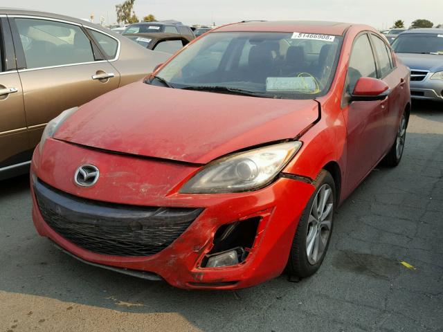 JM1BL1S69A1134833 - 2010 MAZDA 3 S RED photo 2