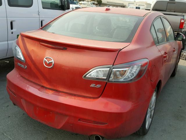 JM1BL1S69A1134833 - 2010 MAZDA 3 S RED photo 4