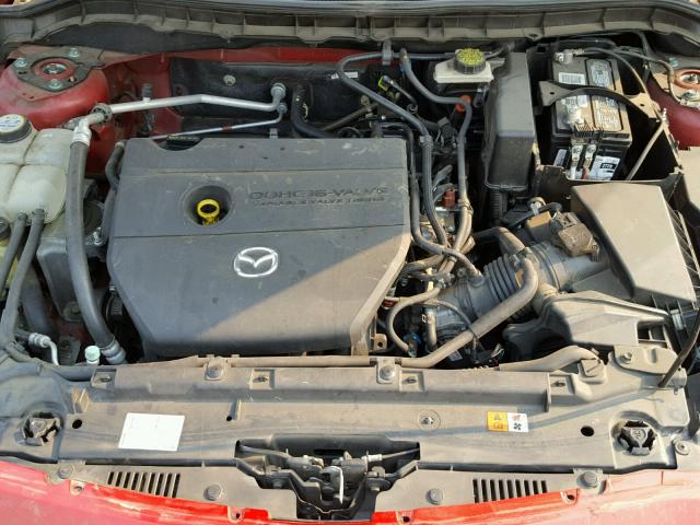 JM1BL1S69A1134833 - 2010 MAZDA 3 S RED photo 7