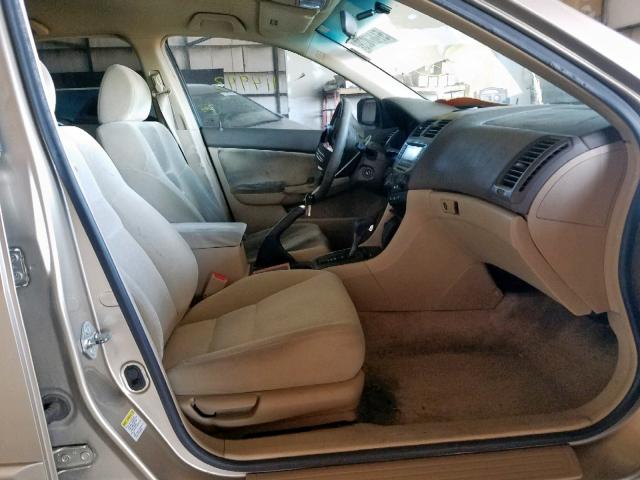 1HGCM56426A034258 - 2006 HONDA ACCORD LX BEIGE photo 5