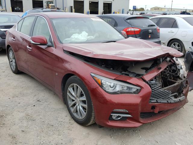 JN1BV7AP2FM335439 - 2015 INFINITI Q50 BASE RED photo 1