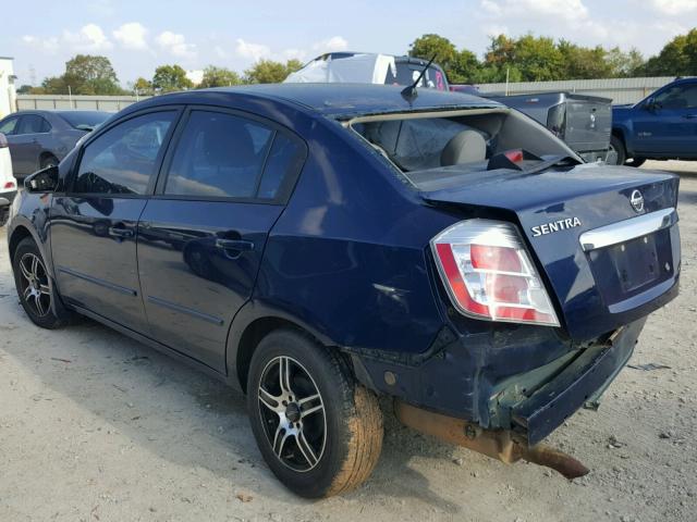 3N1AB6APXAL718207 - 2010 NISSAN SENTRA 2.0 BLUE photo 3