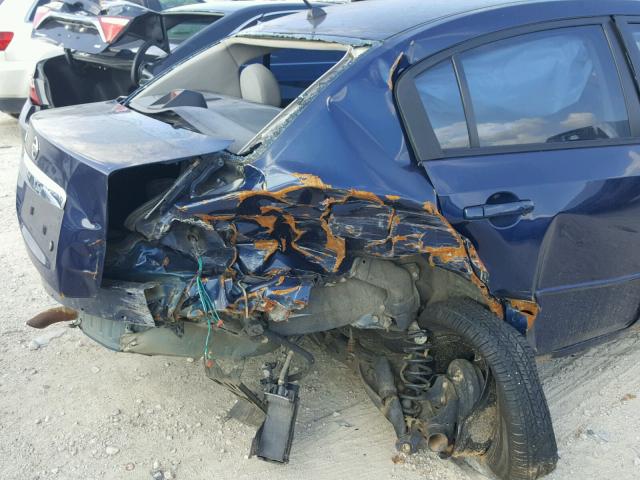 3N1AB6APXAL718207 - 2010 NISSAN SENTRA 2.0 BLUE photo 9