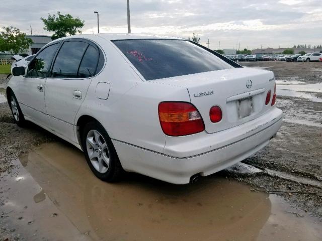 JT8BD68S6Y0097415 - 2000 LEXUS GS 300 WHITE photo 3