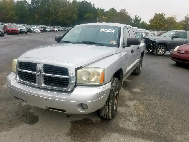 1D7HW48N17S128289 - 2007 DODGE DAKOTA QUA GRAY photo 2